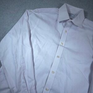 Charles Tyrwhitt Non Iron Slim Fit Dress Shirt Mens  15 1/2 33 Pink Check